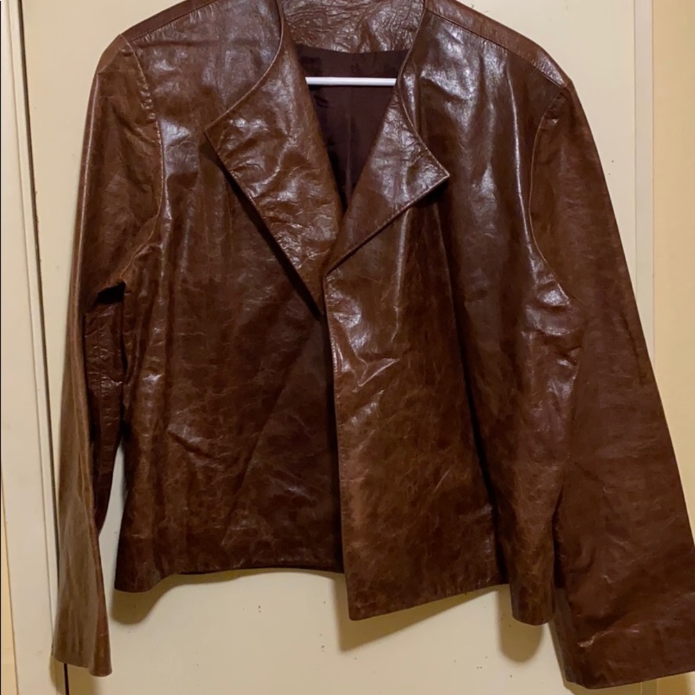 Peter Cohen Brown Leather jacket size medium